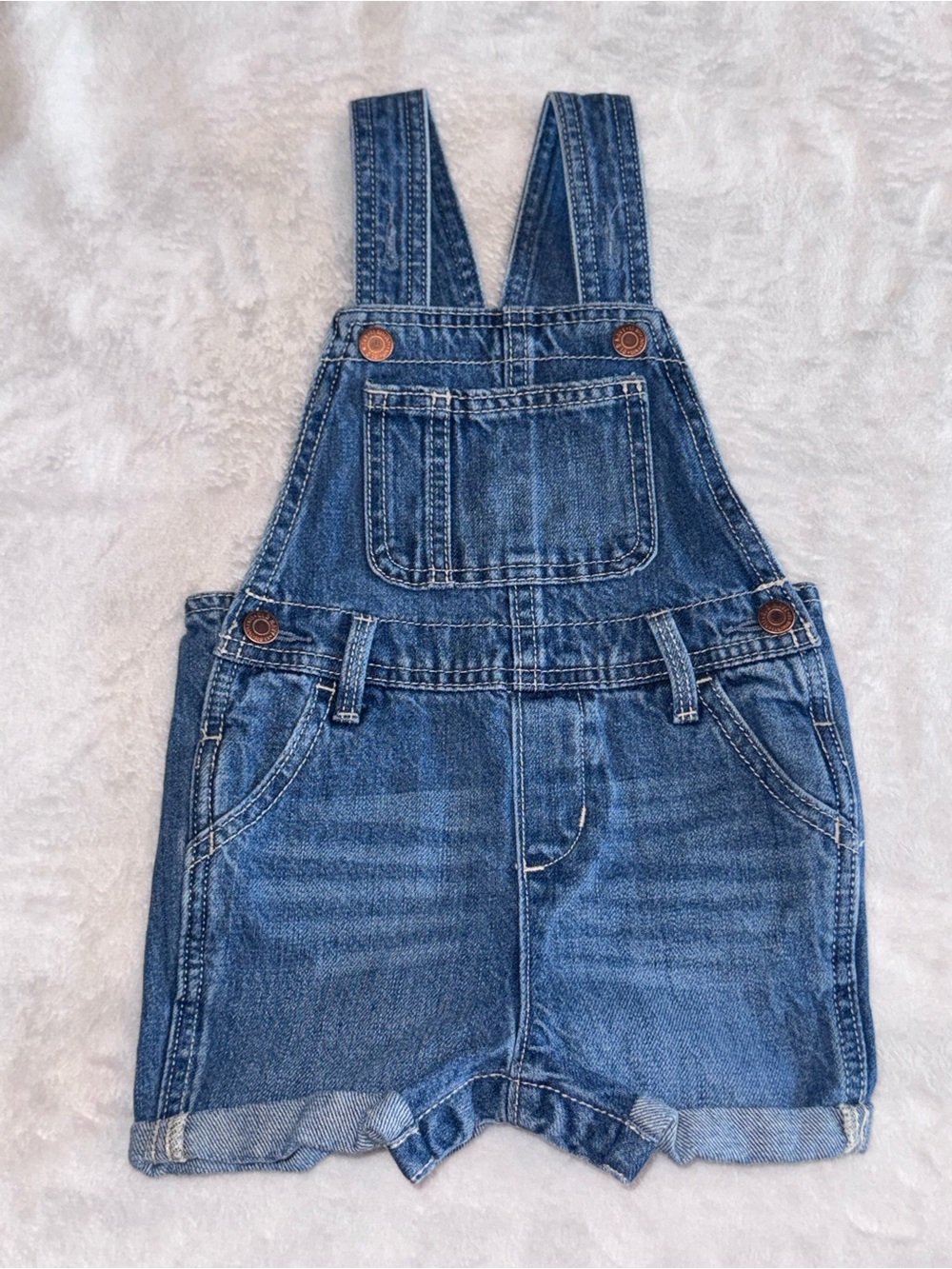 Old Navy Denim Short Overalls in Blue